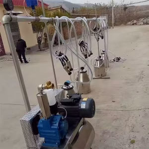 Wholesale Vacuum Pump Double Tank Milking Machine/ Single Tank Stainless Steel Milk Making Machine - Image 3