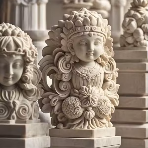 Good Price of New Design Cnc Stone Sculptures Fine High-Speed Stone Memorial Tile Cutting Engraving Machine - Image 2
