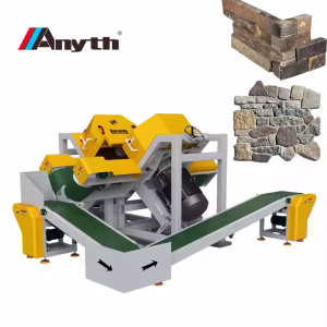 Double Blades Natural Stone Veneer Saw Brick Limestone Cutting Machine Thin Veneer Saw - Image 3