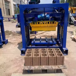 QT4-40 Manual Concrete Block Brick Machine Making Manual Hollow Interlocking Brick Making Machine - Image 2